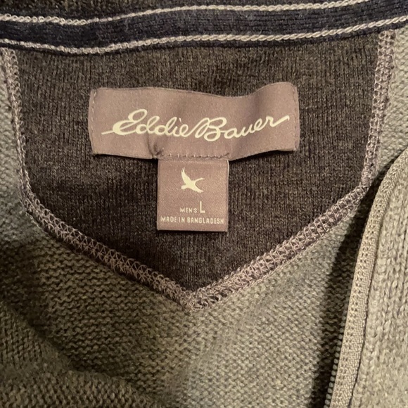 Eddie Bauer Half-Zip Sweater, Size Large - Picture 2 of 2